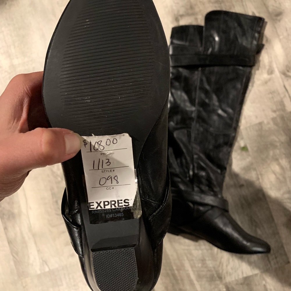 Express black boots